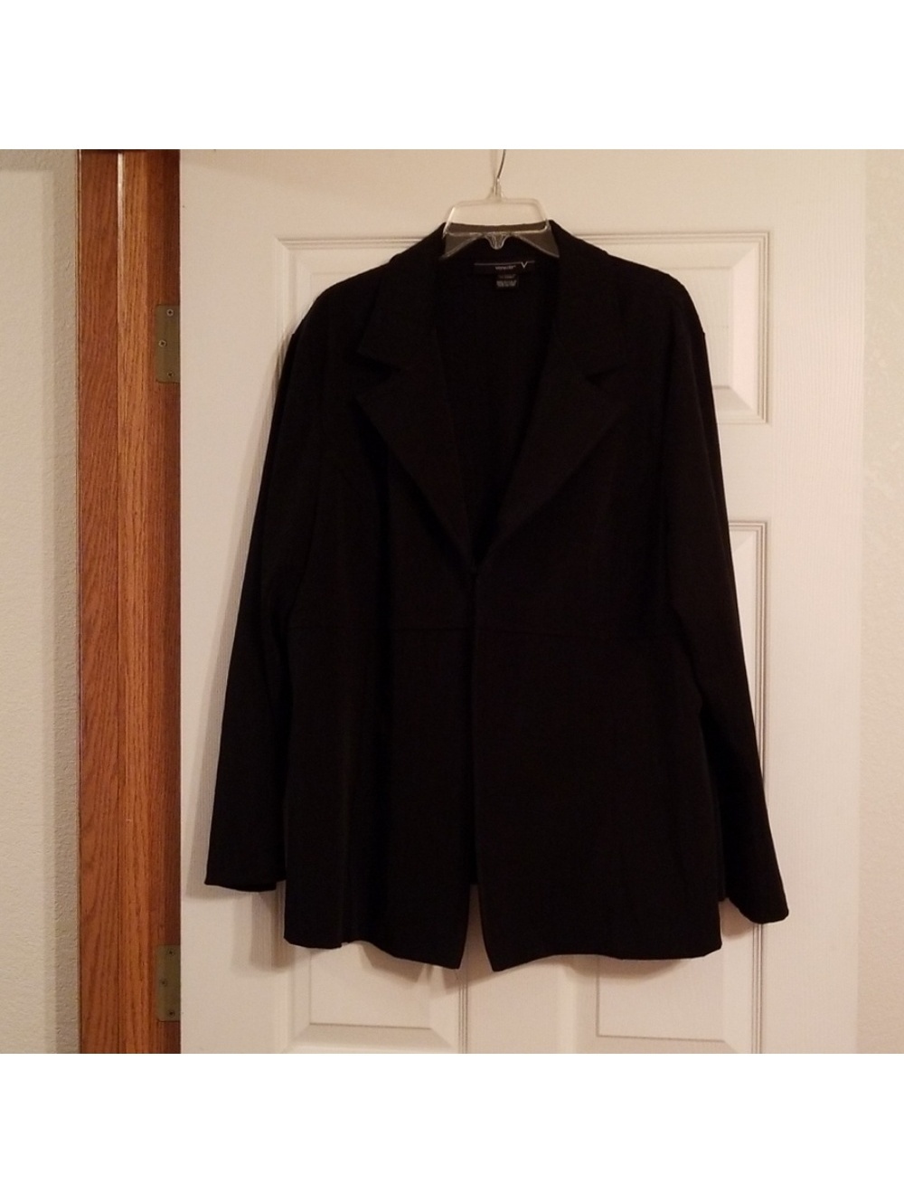 Lane Bryant Venezia Black Pinstriped Women's Blazer Size 20